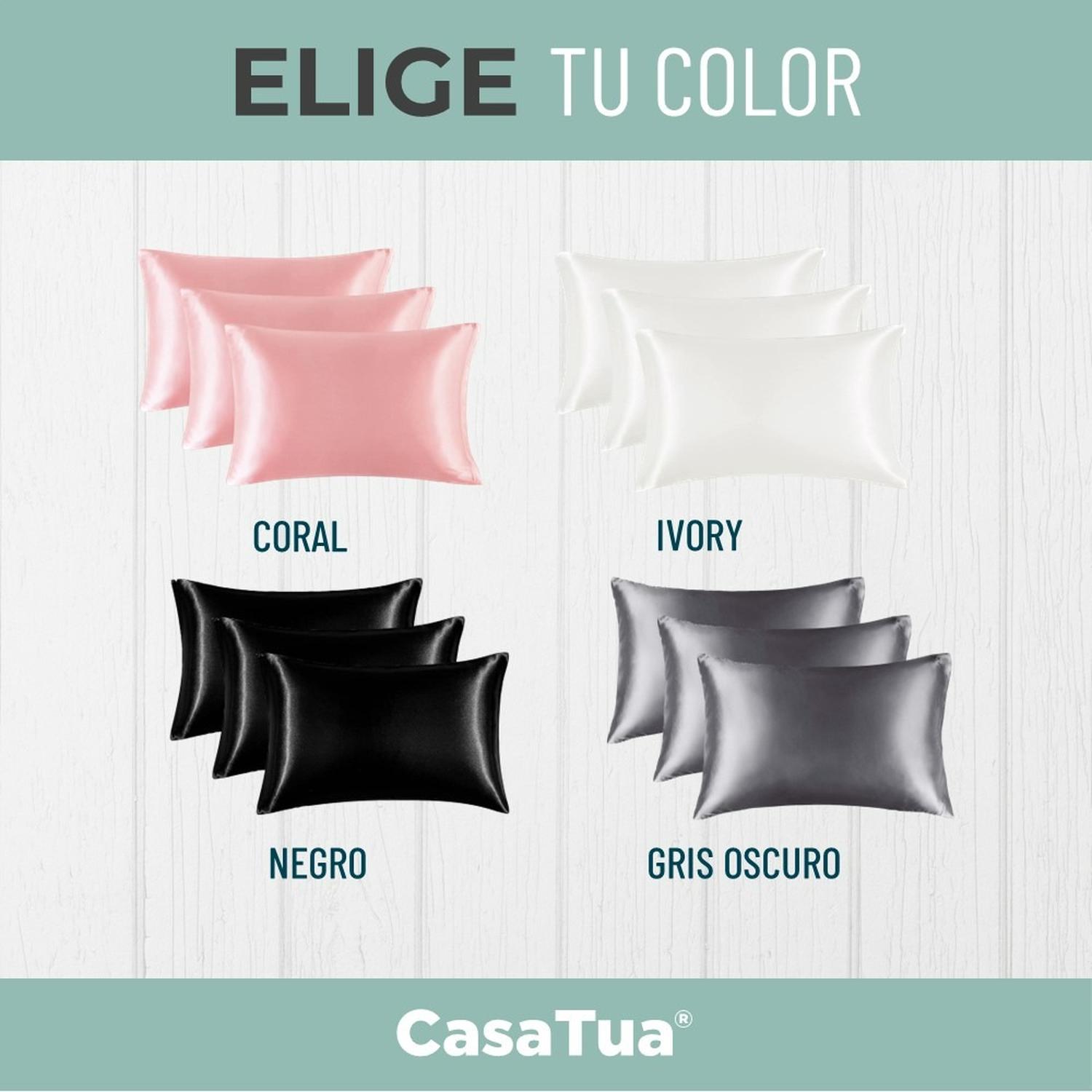 Funda Almohada Satin Tipo Seda Set 3 Unidades 50x76cm img #7