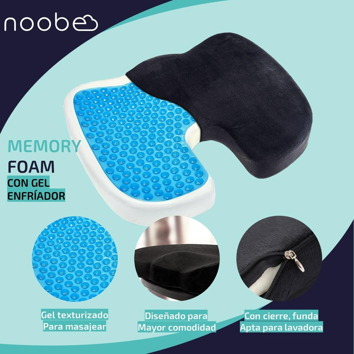 Cojin Viscoelastico Gel Memory Foam Noobe Asiento Forro img #7