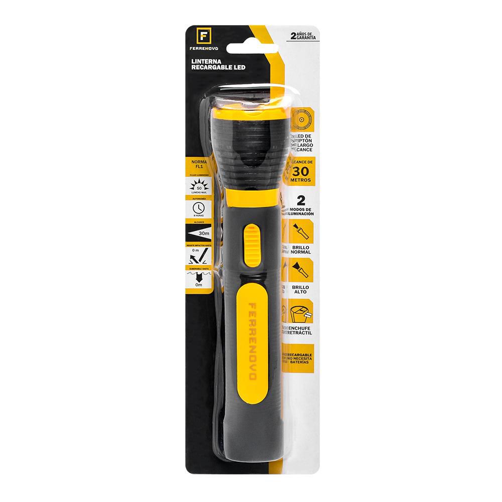Linterna Recargable LED Kripton Frontal 0,75 Watts FERRENOVO FN25513 img #1