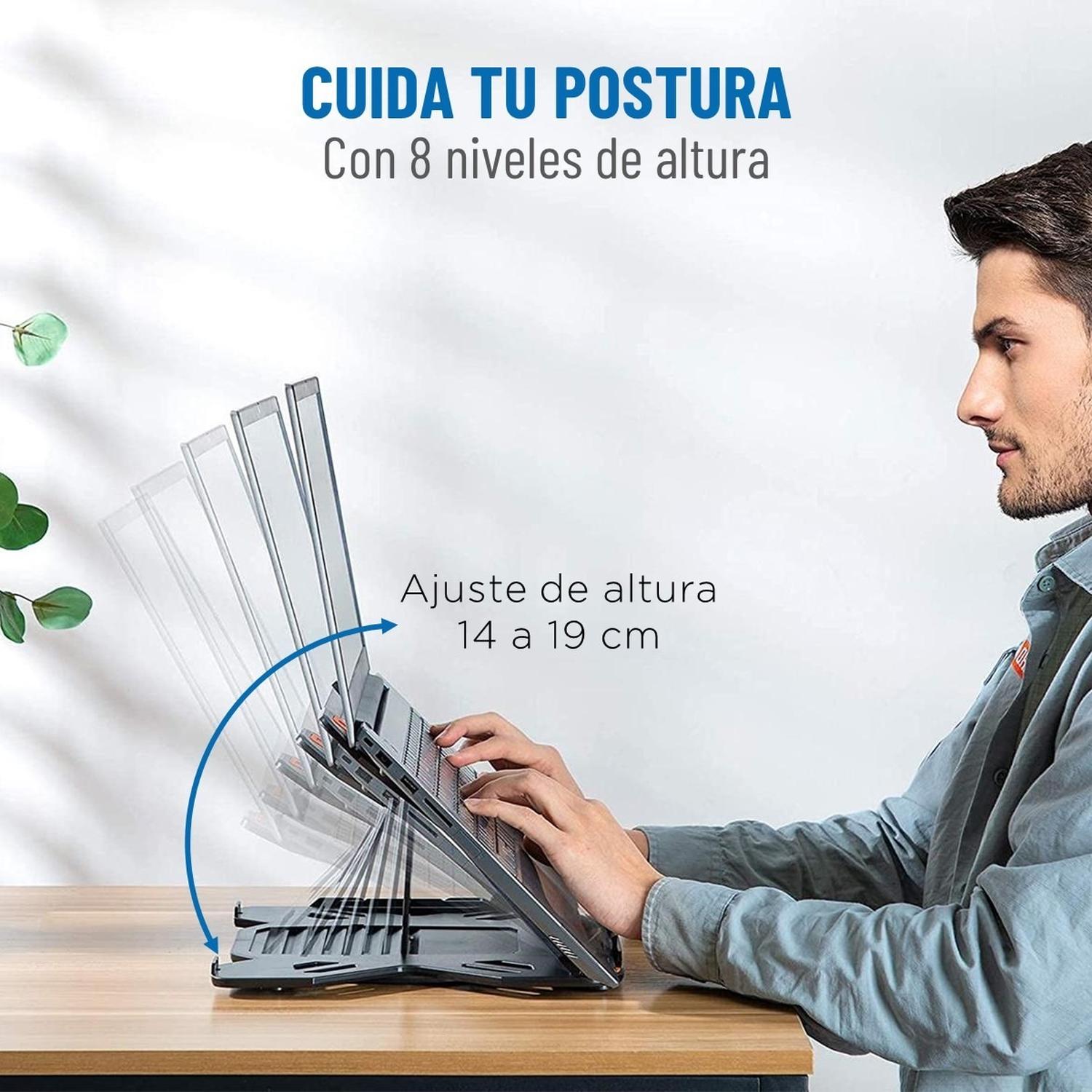 Soporte Base Portatil Y Celular Ajustable Hasta 17 Pulgadas img #3