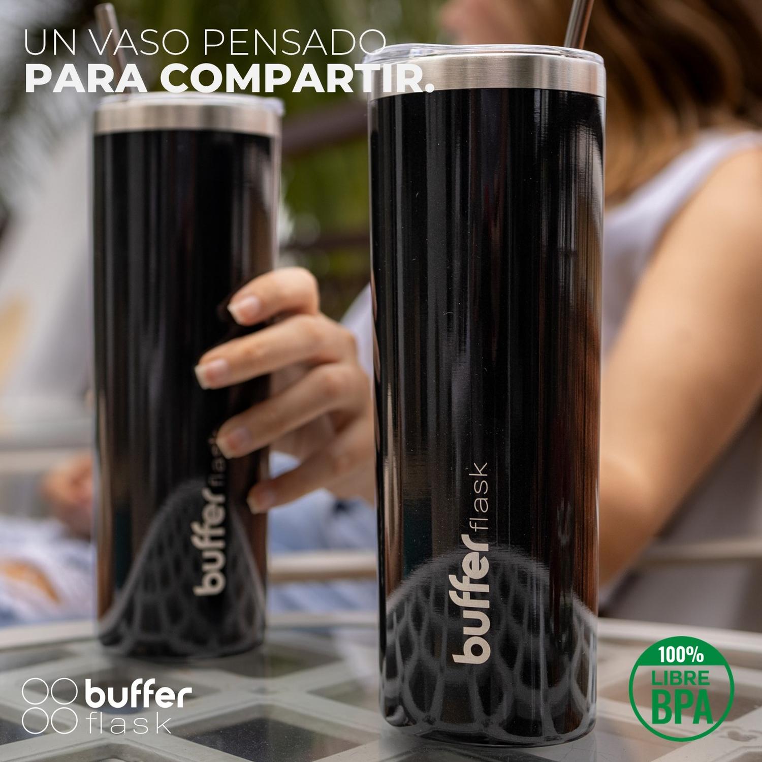 Vasos Termicos Set De 2 Buffer Acero Inoxidable Frío Y Calor img #5