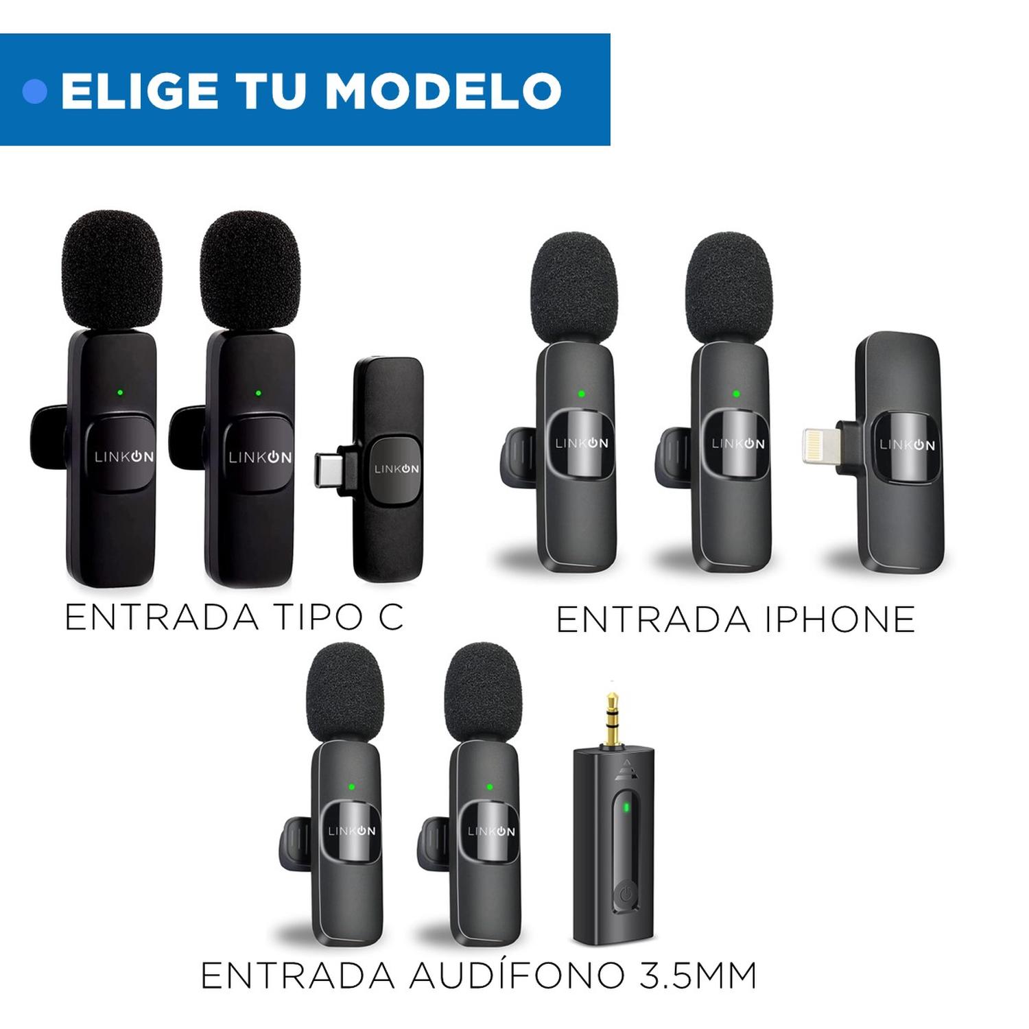 Microfono Inalambrico Solapa 2 en 1 Linkon Iphone Tipo C img #4