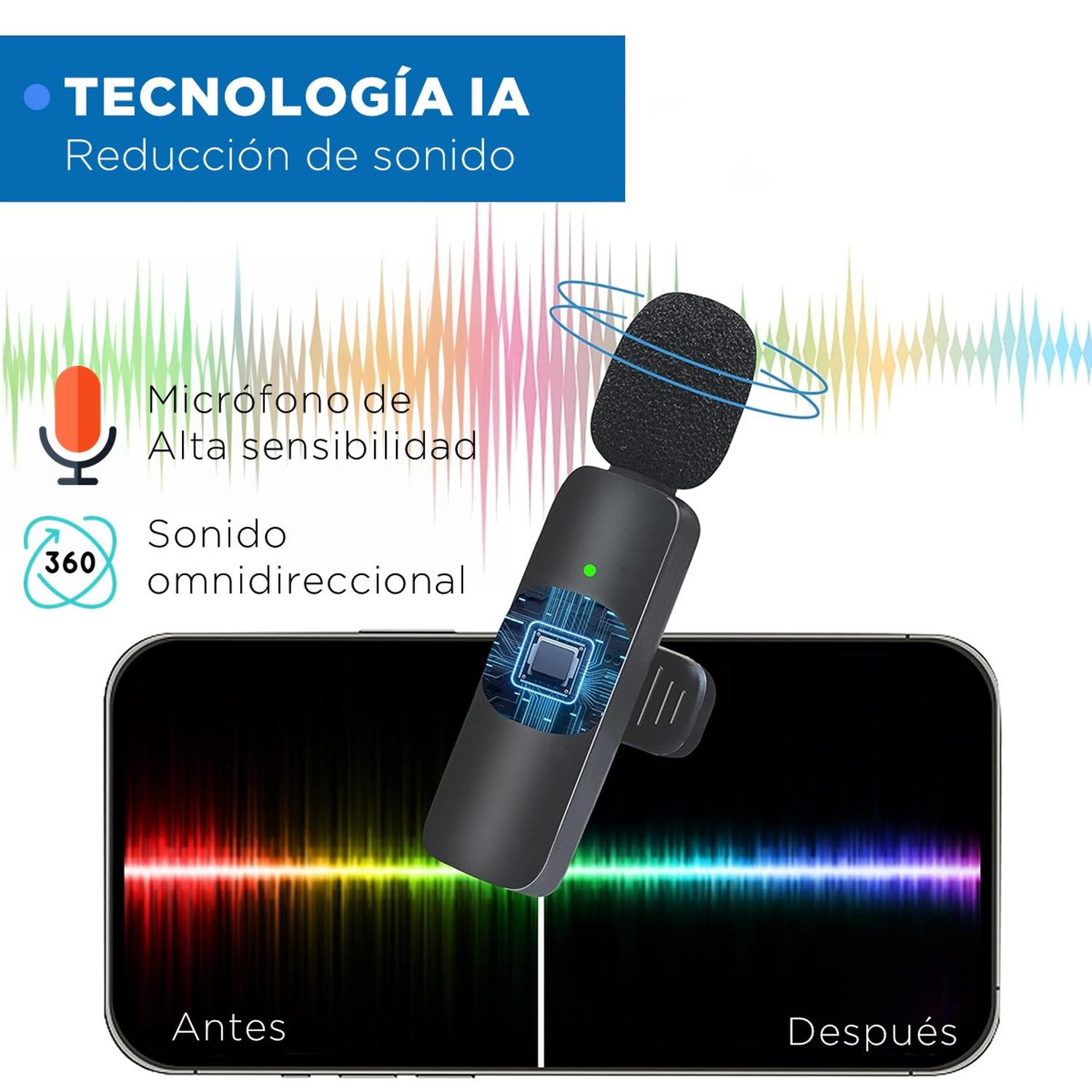Microfono Inalambrico Solapa 2 en 1 Linkon Iphone Tipo C img #6