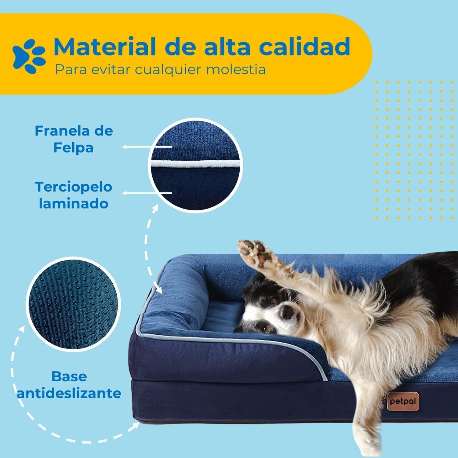 Cama Para Perro Mascota Petpal Impermeable Lavable Grande img #7