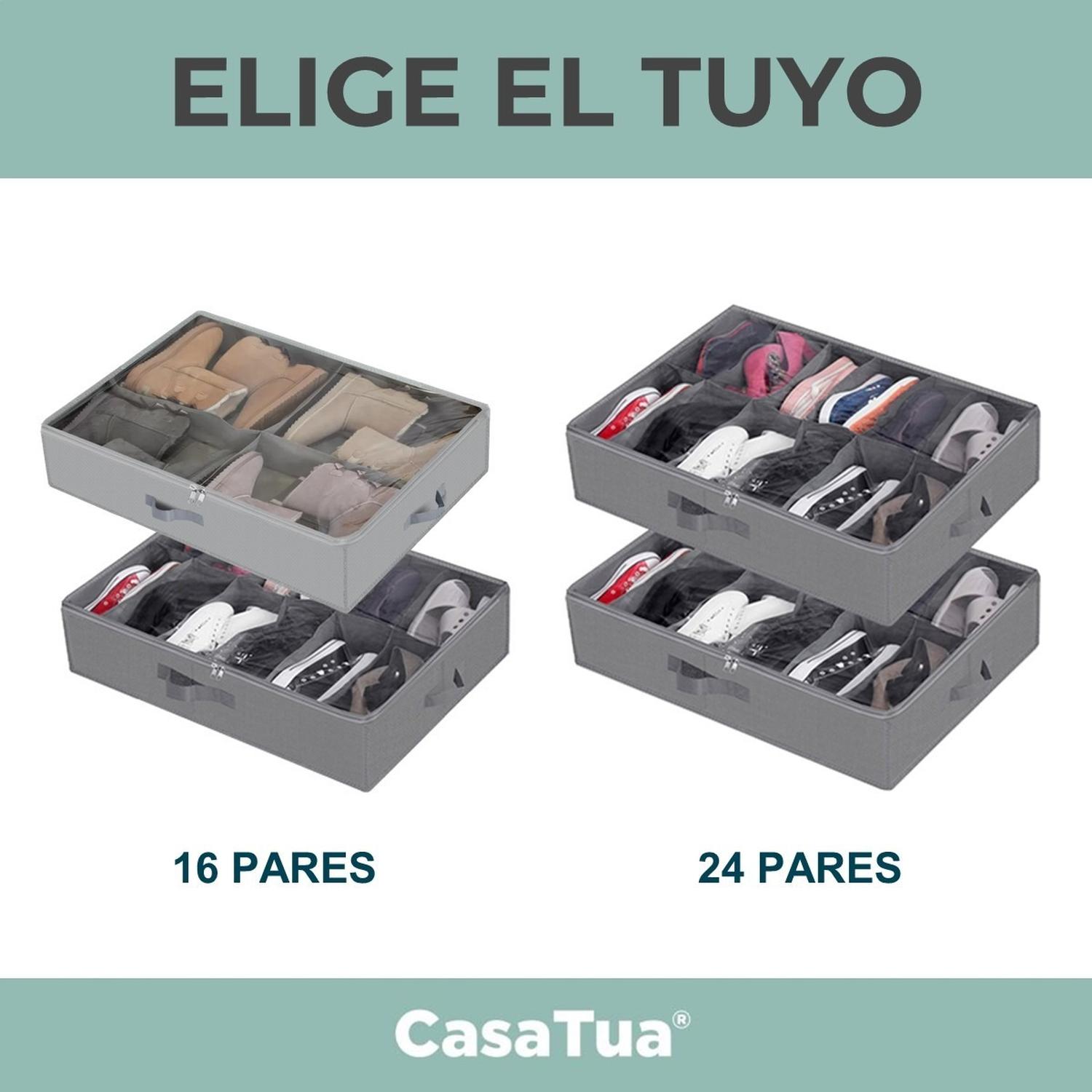 Organizador De Zapatos Almacenamiento Bajo Cama Zapatero X2 img #15