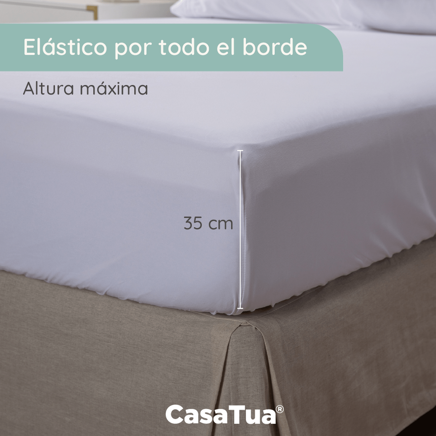 Sabanas King Hotel Suave 1800 Casatua + 2 Fundas Almohada img #5