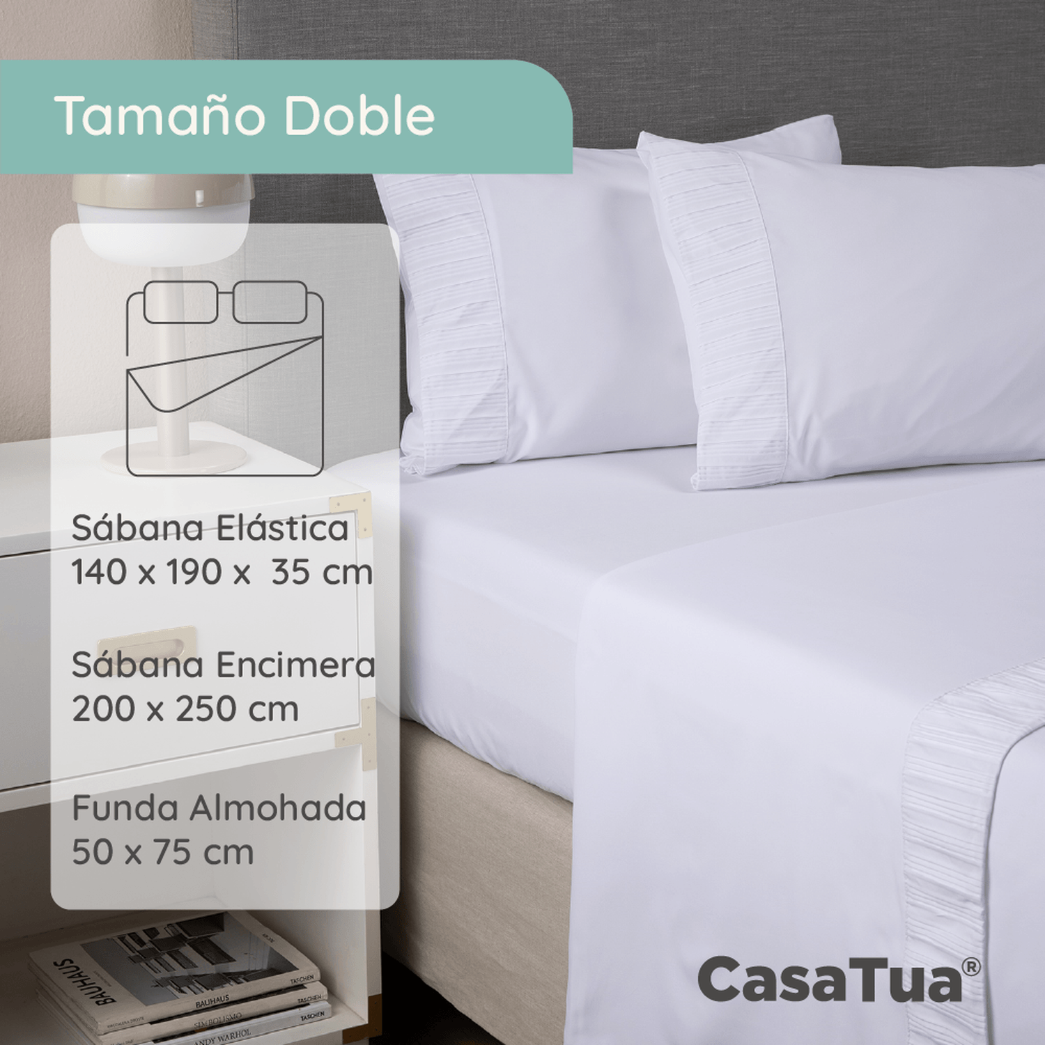 Sabanas King Hotel Suave 1800 Casatua + 2 Fundas Almohada img #3