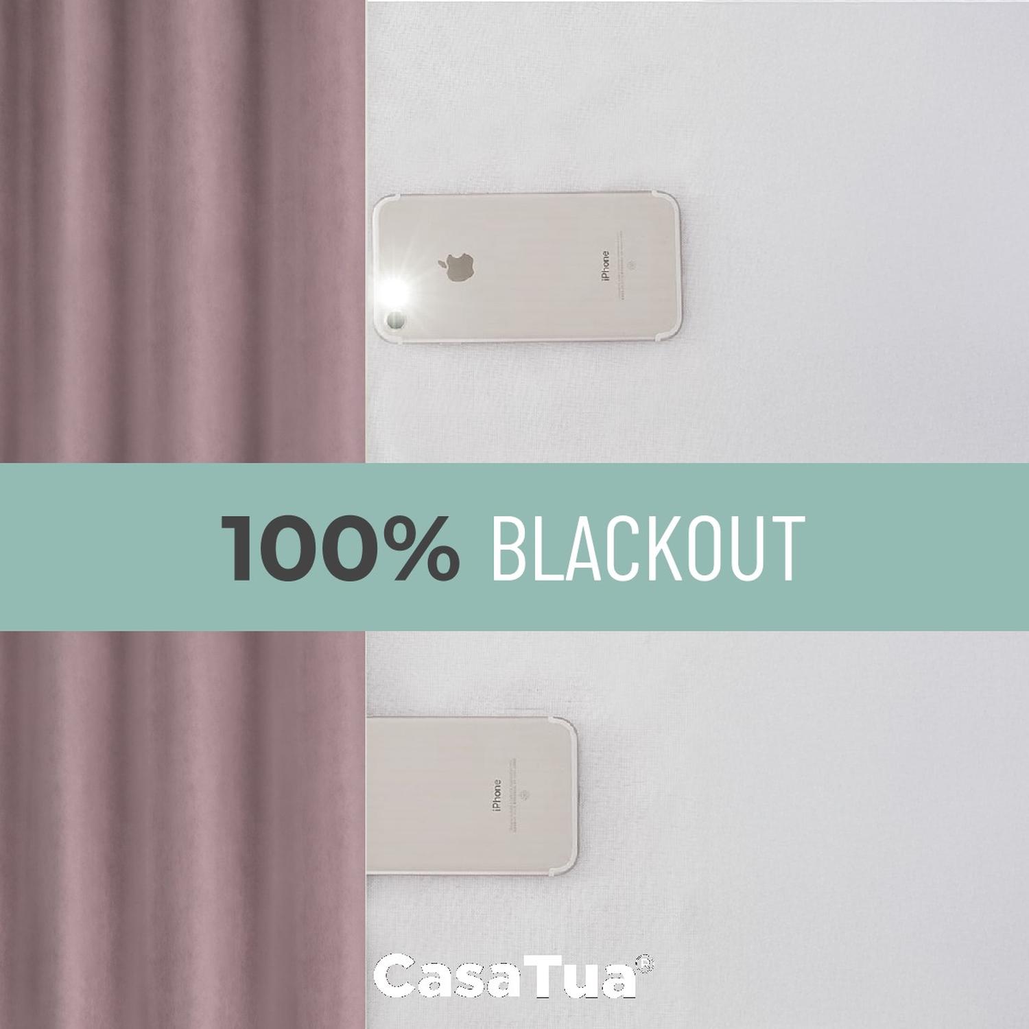 Cortina Blackout 100% 135x220cm Tipo Gamuza Casatua Set De 2 img #2