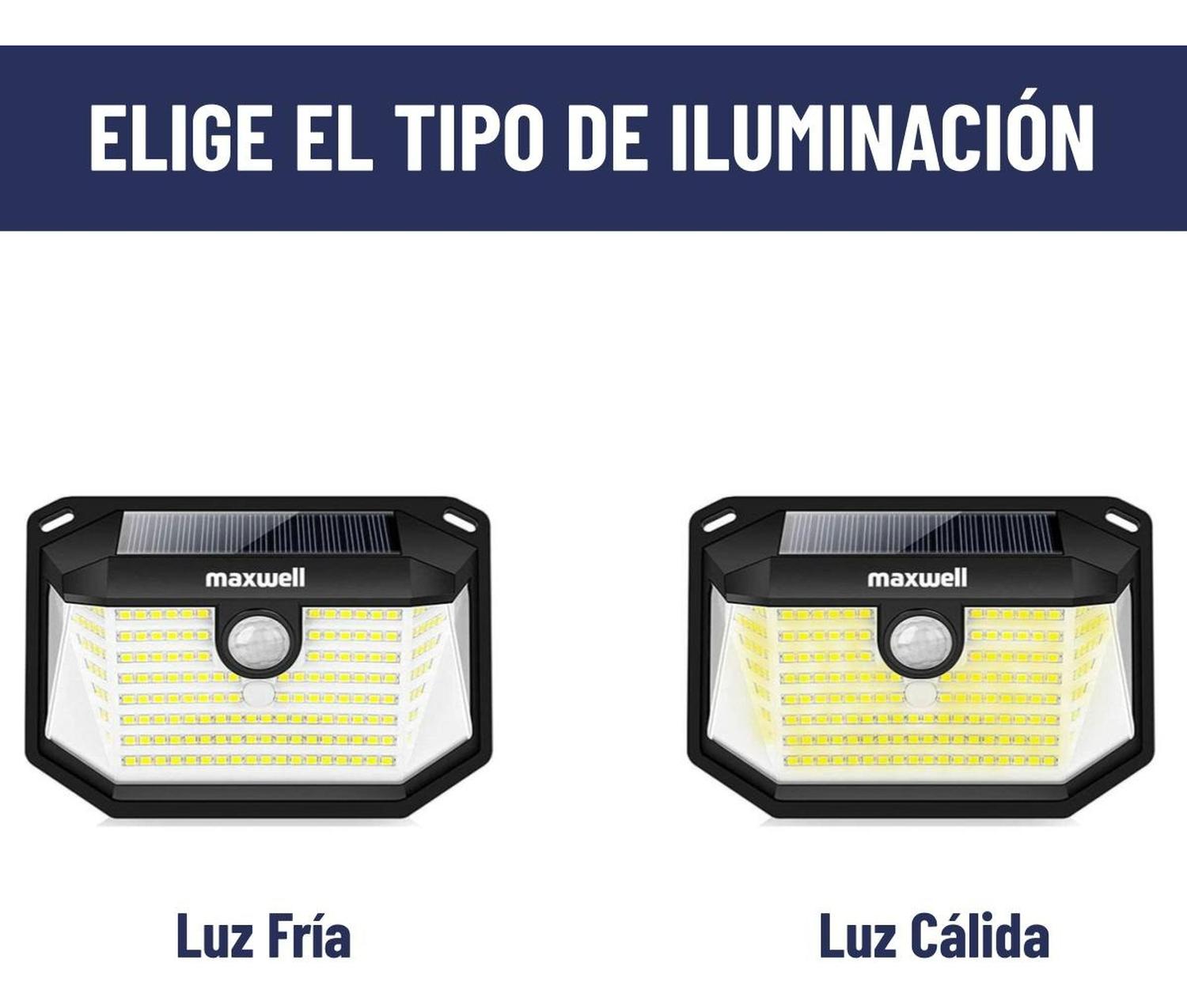 Lampara Solar Led Exterior Pared Maxwell Sensor Movimiento img #8