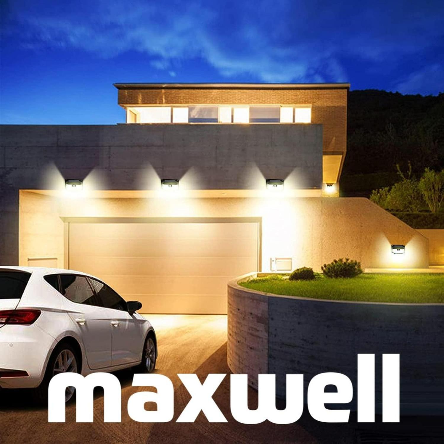 Lampara Solar Led Exterior Pared Maxwell Sensor Movimiento img #9