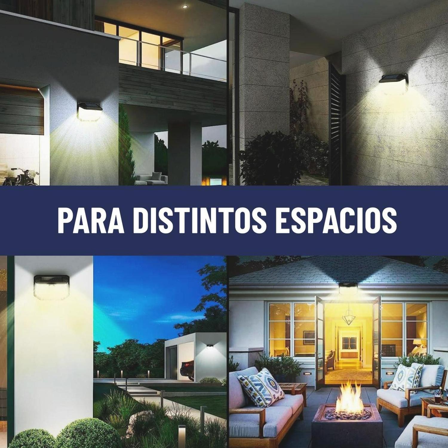 Lampara Solar Led Exterior Pared Maxwell Sensor Movimiento img #7