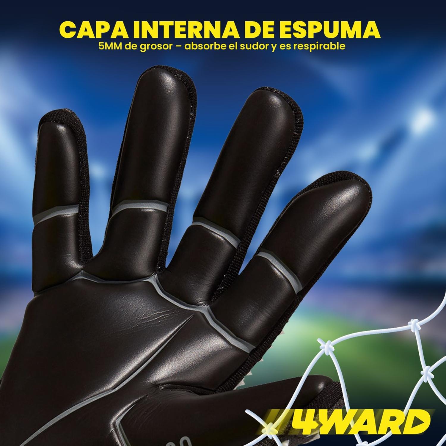 Guantes Futbol Arquero Portero 4Ward Agarre Profesional img #8