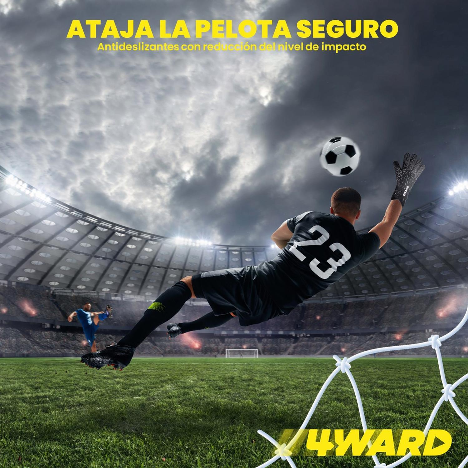 Guantes Futbol Arquero Portero 4Ward Agarre Profesional img #2