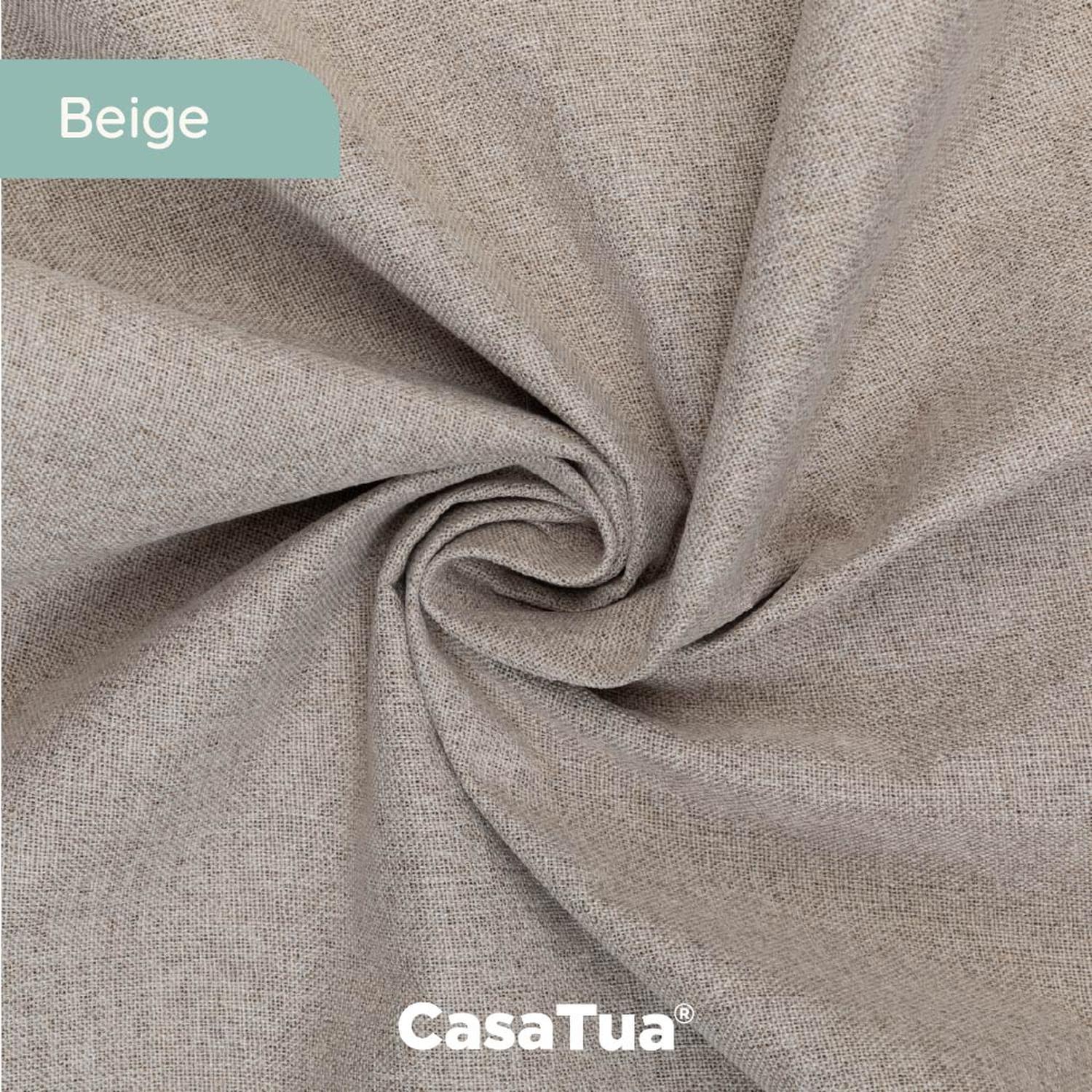 Cortina 100% Blackout Casatua 2 Paños Tipo Lino 107x160cm img #8
