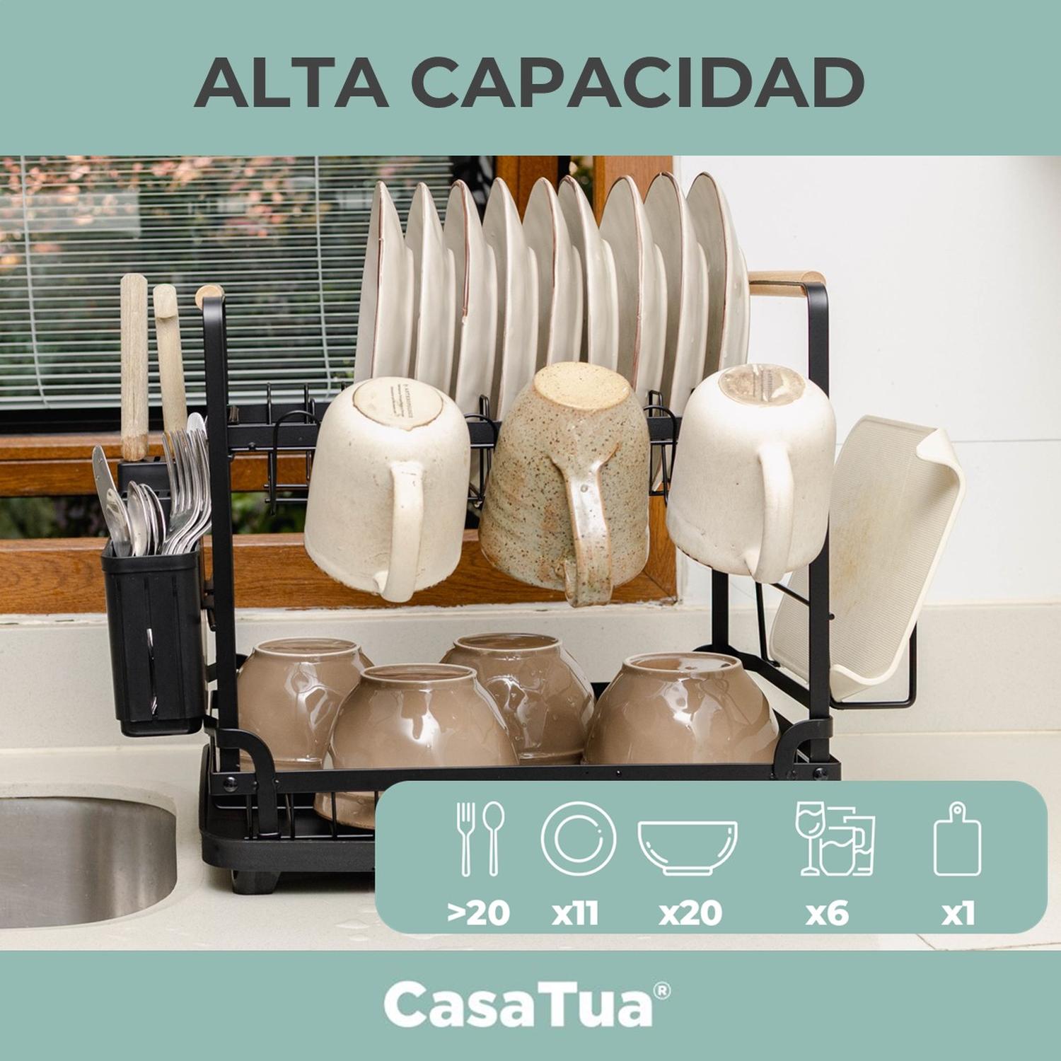 Secaplatos Escurridor Loza 2 Niveles Inoxidable Casatua img #5