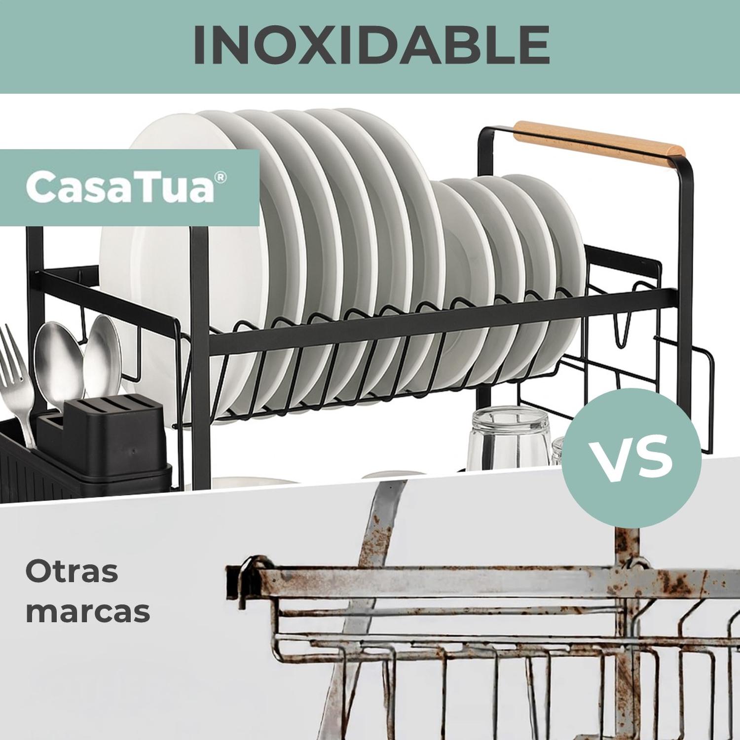 Secaplatos Escurridor Loza 2 Niveles Inoxidable Casatua img #3