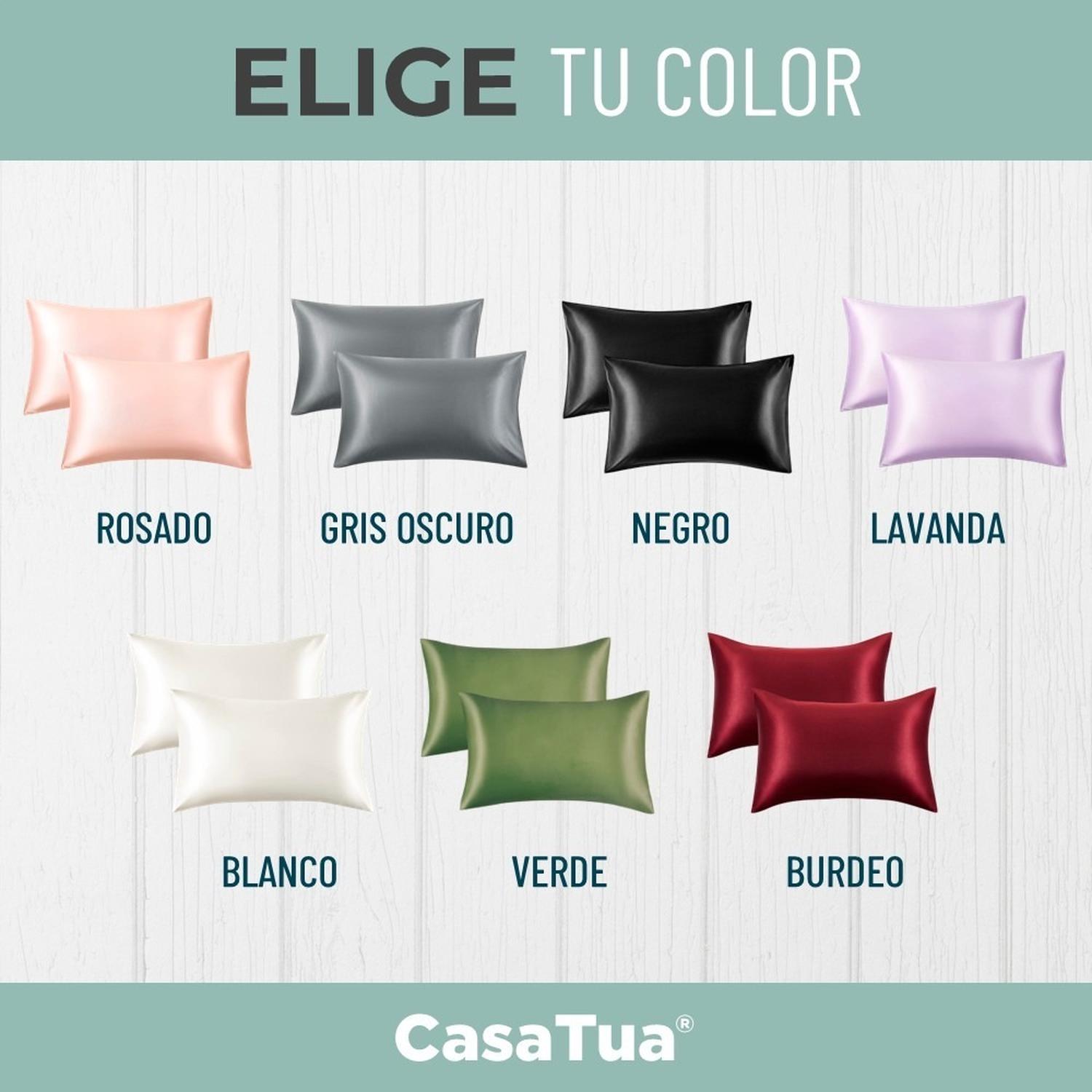 Funda Almohada Satin Saten Tipo Seda Set X2 Unids img #4