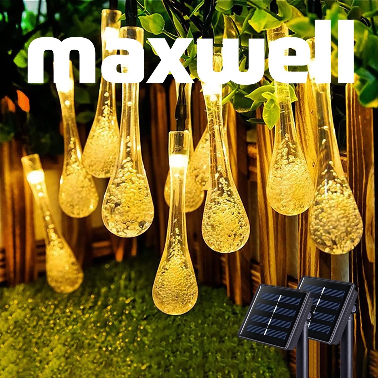 Guirnalda Solar Hada Gotas Maxwell 7m 30 Luces Led Navidad img #9