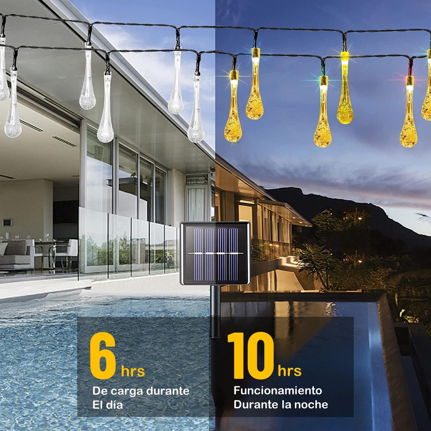 Guirnalda Solar Hada Gotas Maxwell 7m 30 Luces Led Navidad img #3