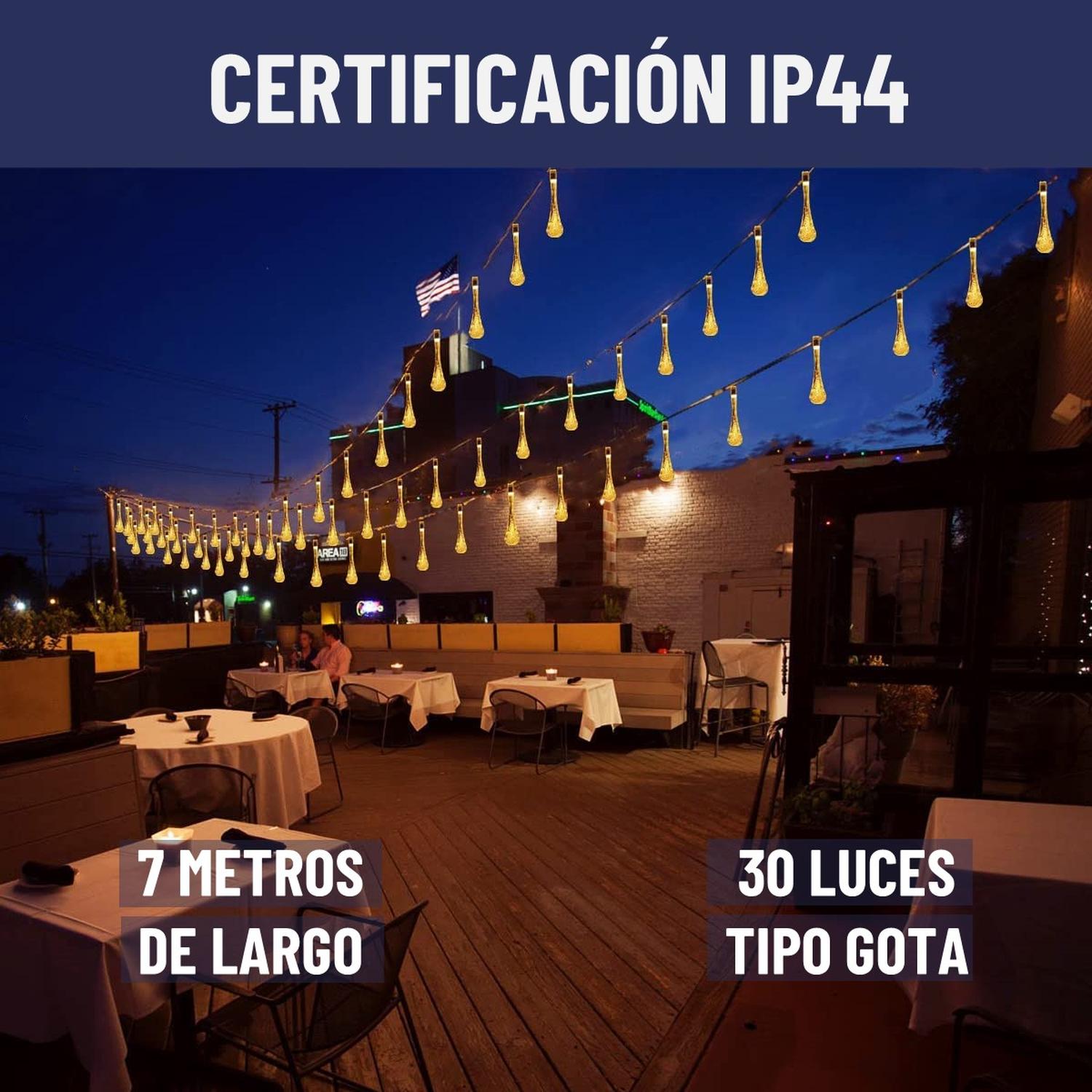 Guirnalda Solar Hada Gotas Maxwell 7m 30 Luces Led Navidad img #6
