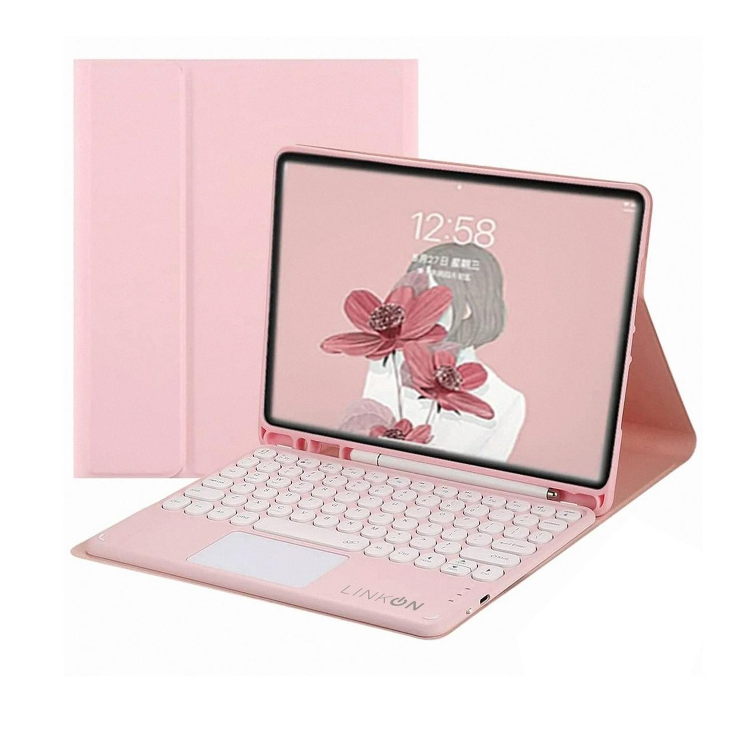 Funda Forro iPad Smart Case Teclado +TrackPad (Mouse) Linkon img #1