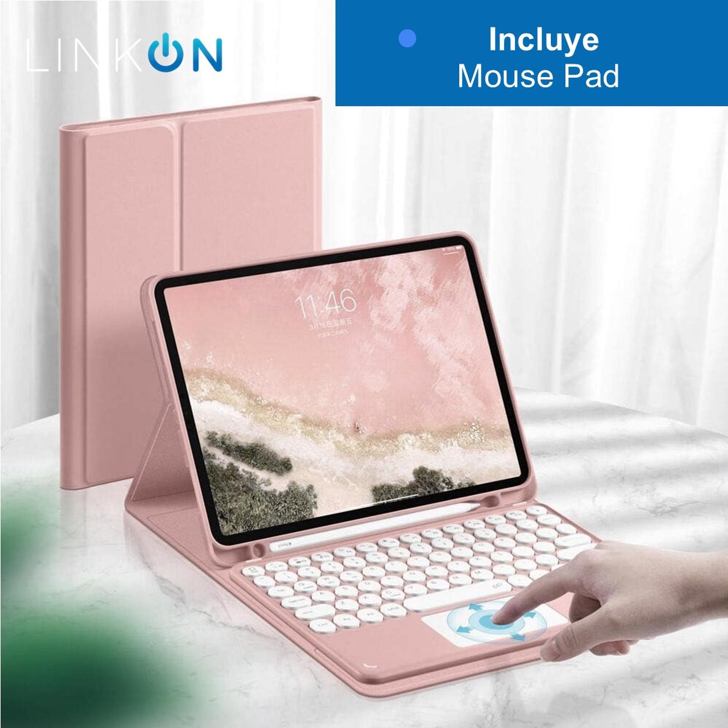 Funda Forro iPad Smart Case Teclado +TrackPad (Mouse) Linkon img #7