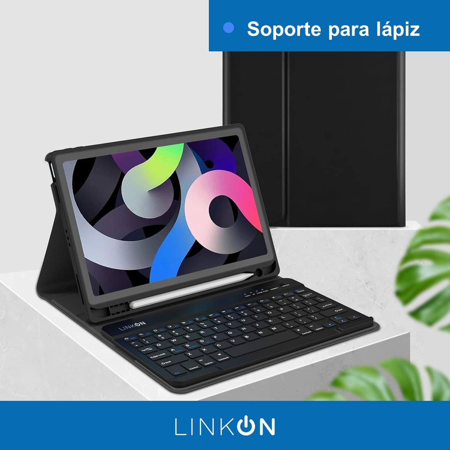 Funda Forro Ipad Smart Case Con Teclado Para Bluetooh Linkon img #5