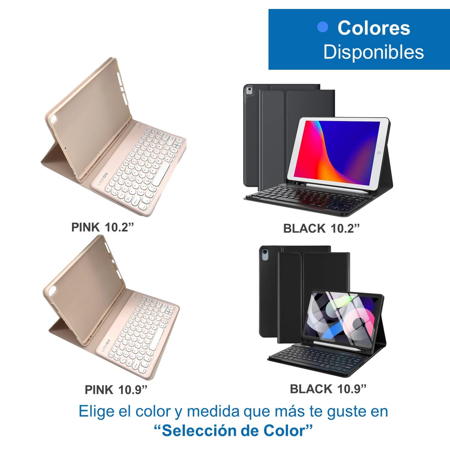 Funda Forro Ipad Smart Case Con Teclado Para Bluetooh Linkon img #10