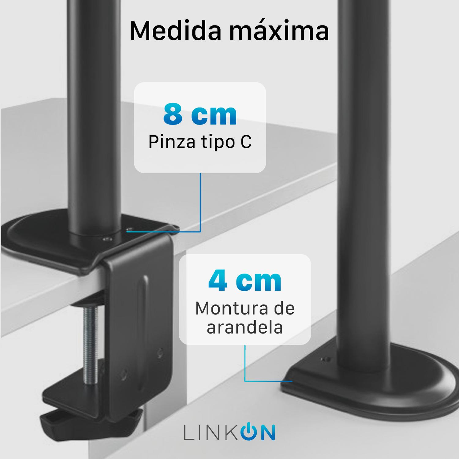 Soporte Brazo Para Monitor Vertical De Escritorio Linkon img #7