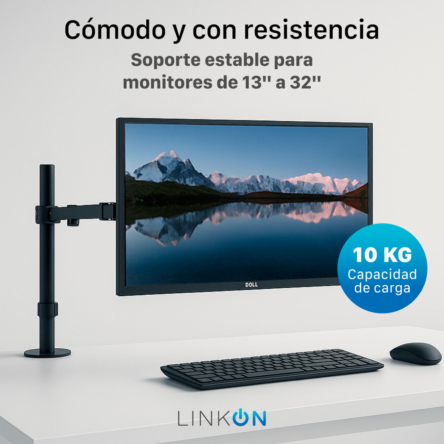 Soporte Brazo Para Monitor Vertical De Escritorio Linkon img #2