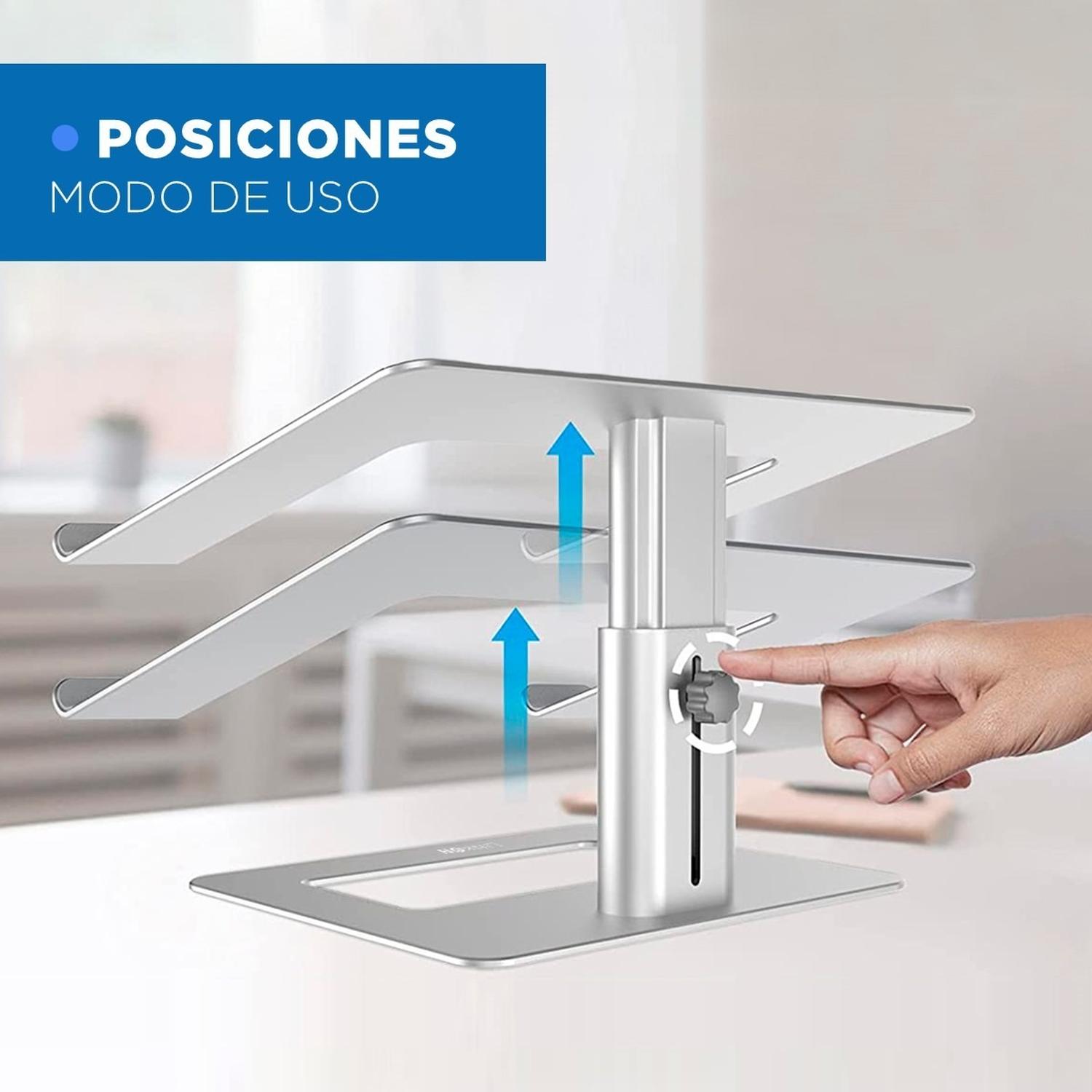 Soporte Base Portatil Tablet iPad Antideslizante Aluminio img #5