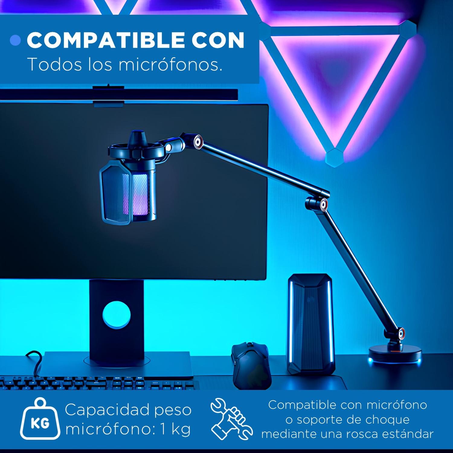 Soporte Microfono Condensador Universal Linkon Ajustable img #2
