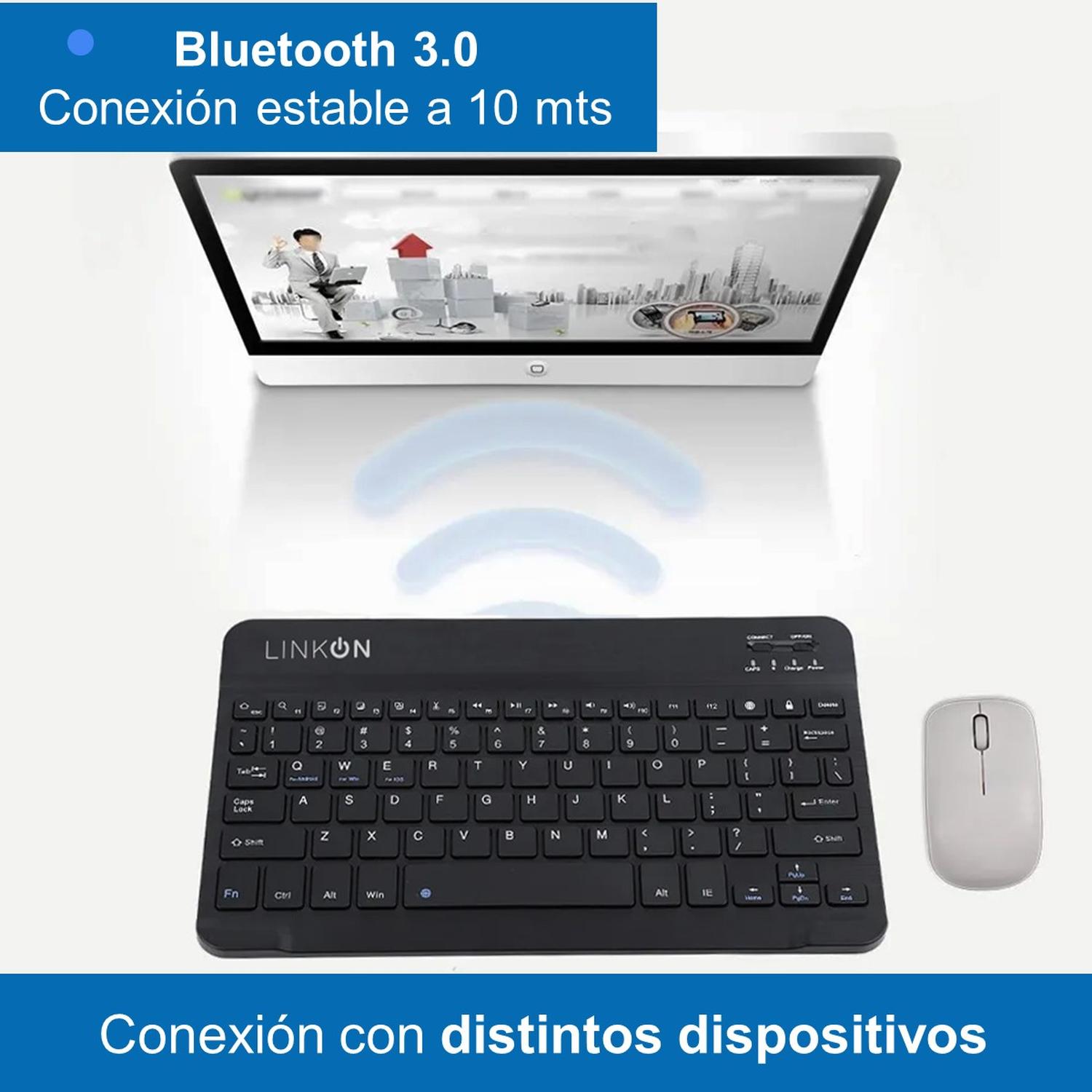 Forro Estuche Funda Smart Case Con Teclado Para iPad Linkon img #6