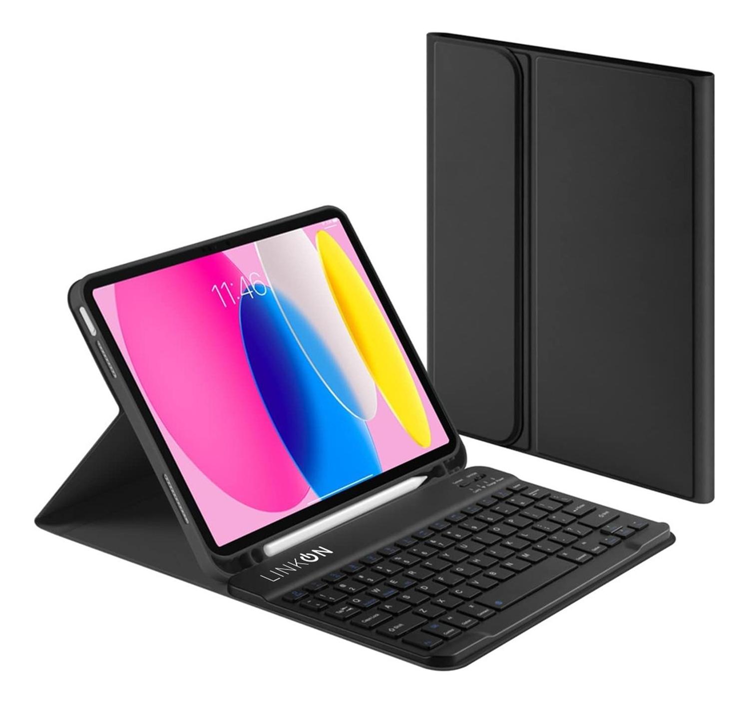 Forro Estuche Funda Smart Case Con Teclado Para iPad Linkon img #1