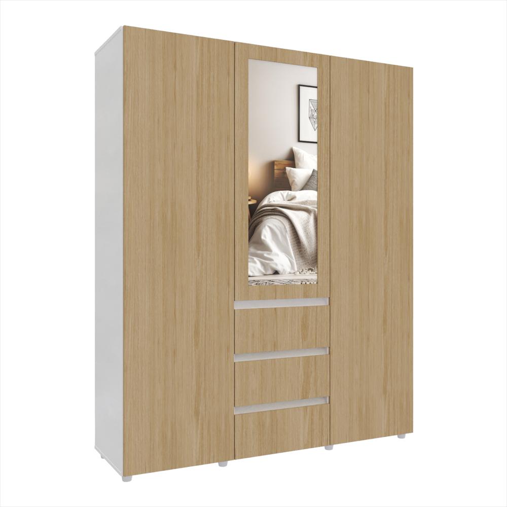 Armario Java 160Cm Rovere Blanco img #1