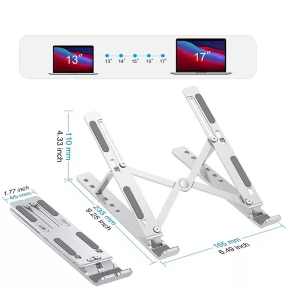 Base Soporte Para Portátil Ergonómica/Reclinable, 7 Niveles img #2