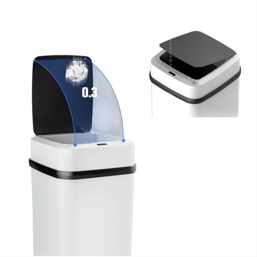Papelera Automatica Con Sensor Compacta Y Elegante img #3
