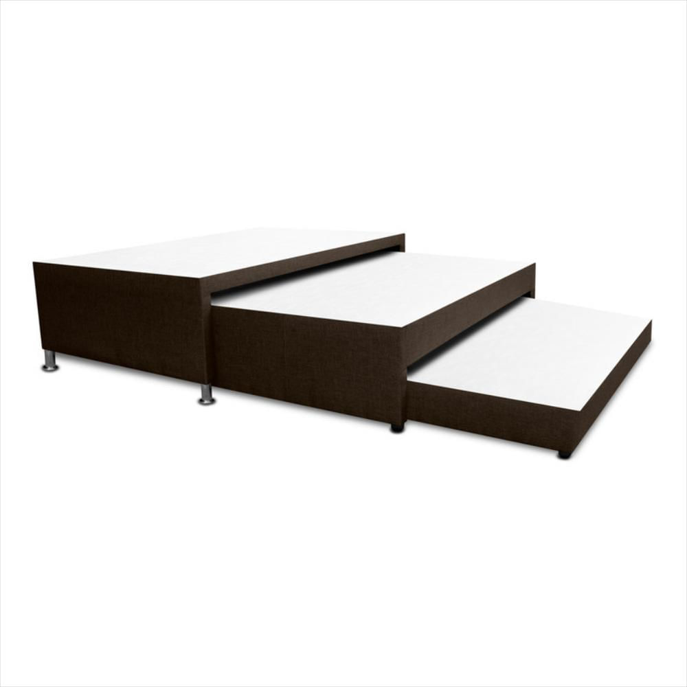 Cama Nido Triplex Magic Class 120X190 Microfibra Café img #2