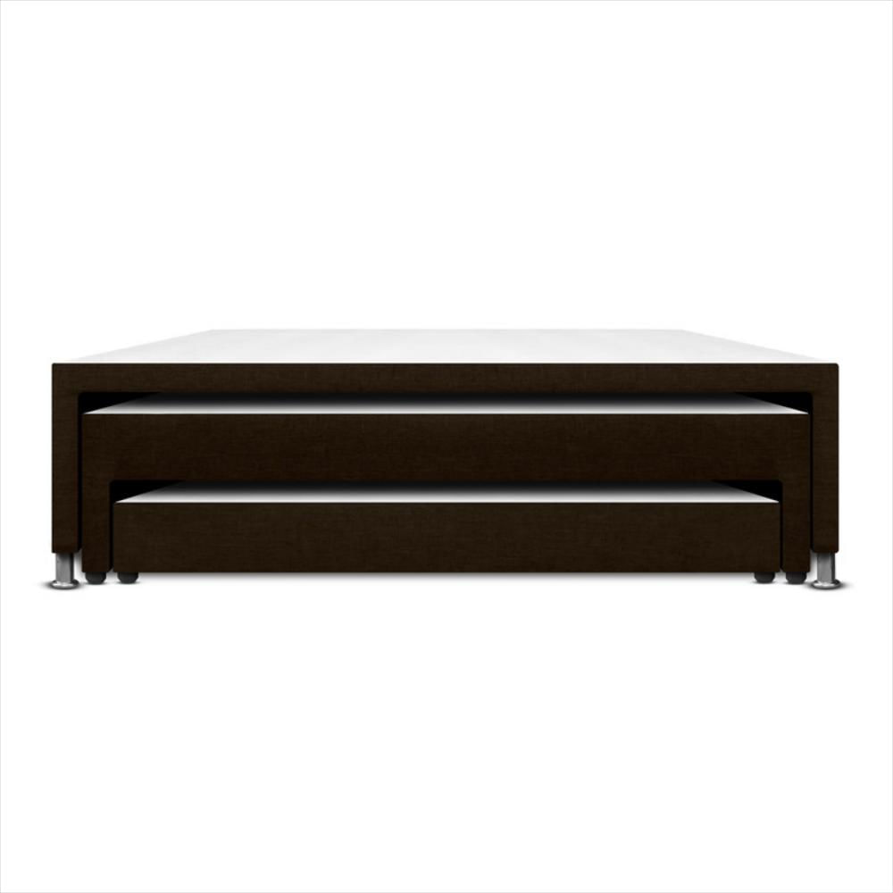 Cama Nido Triplex Magic Class 120X190 Microfibra Café img #3