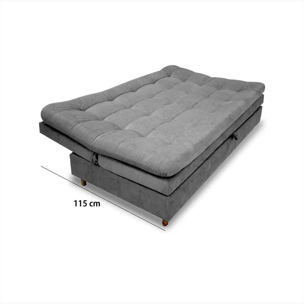 Sofá Cama Baul Gris Lino img #5