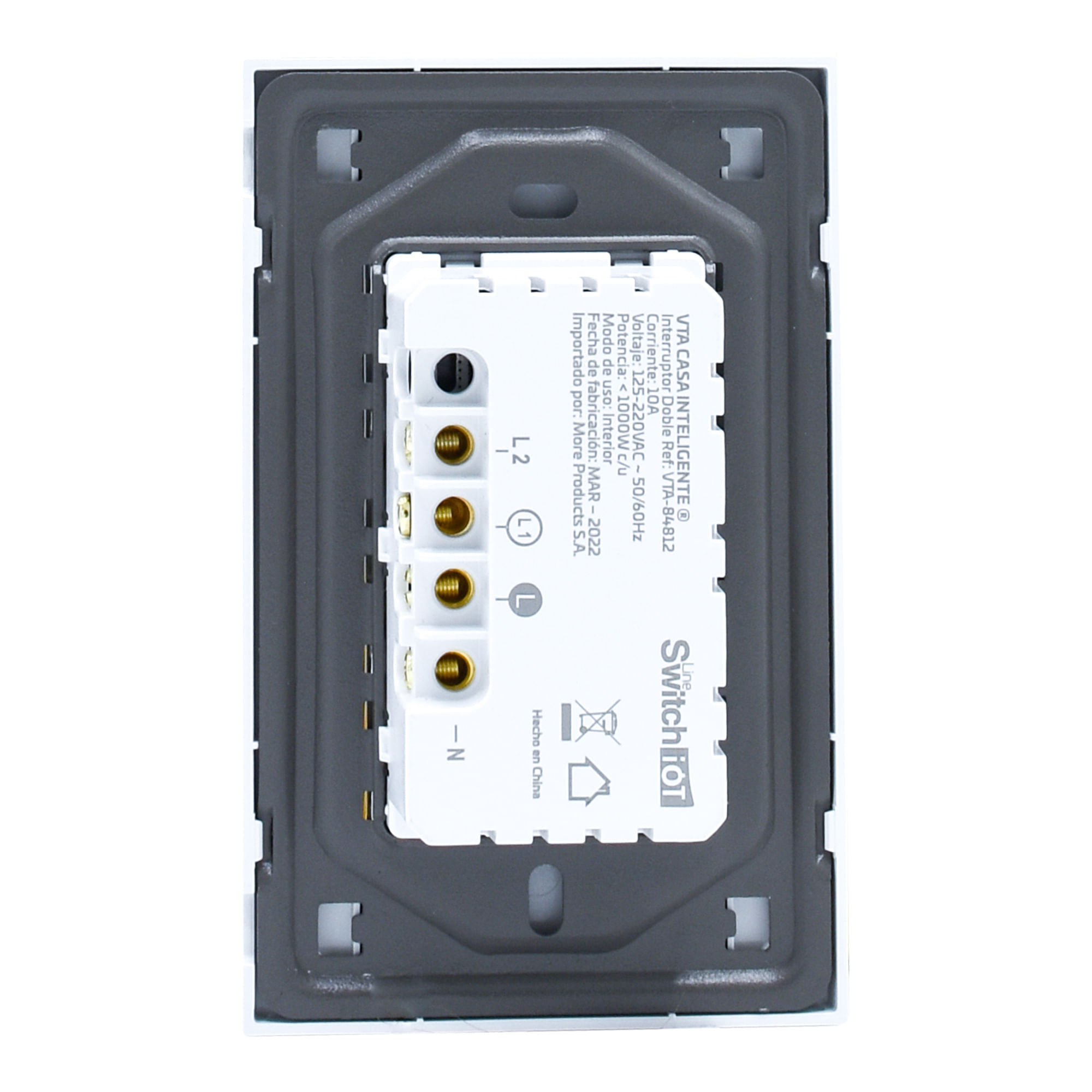 Interruptor Pulsador Doble Switch IOT VTA Smart Home img #3