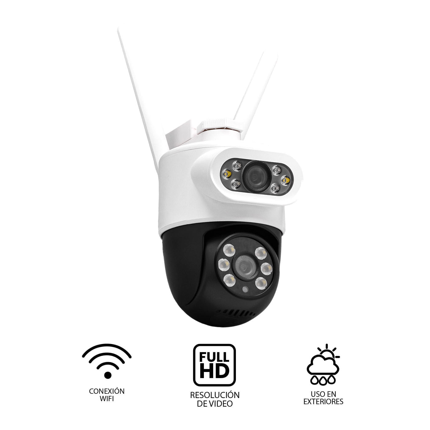 Cámara WiFi Inteligente Doble para Exterior VTA+ Full HD Valance img #4