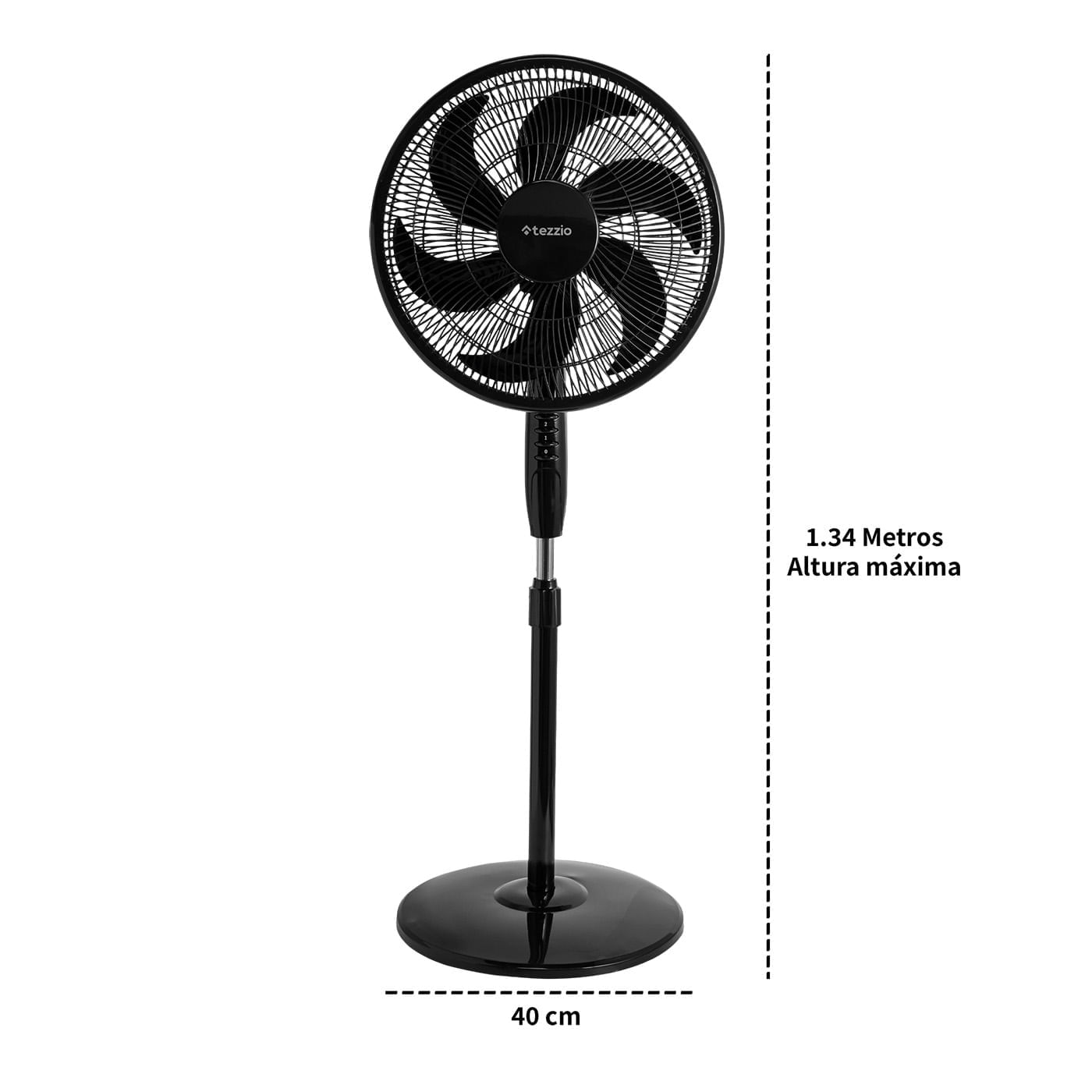 Ventilador 3 en 1 Tezzio 16” – Para Pared, Techo y Mesa, 6 Aspas, Oscilación img #7