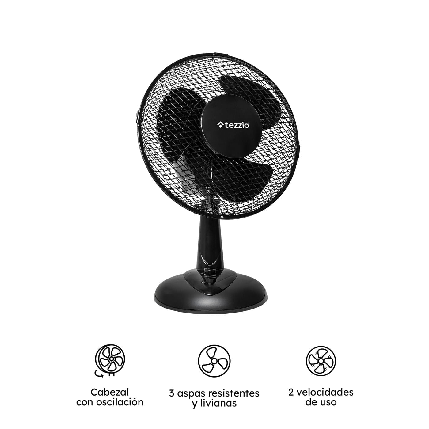 Ventilador de Mesa Tezzio 9” con Oscilación y 3 Velocidades img #7