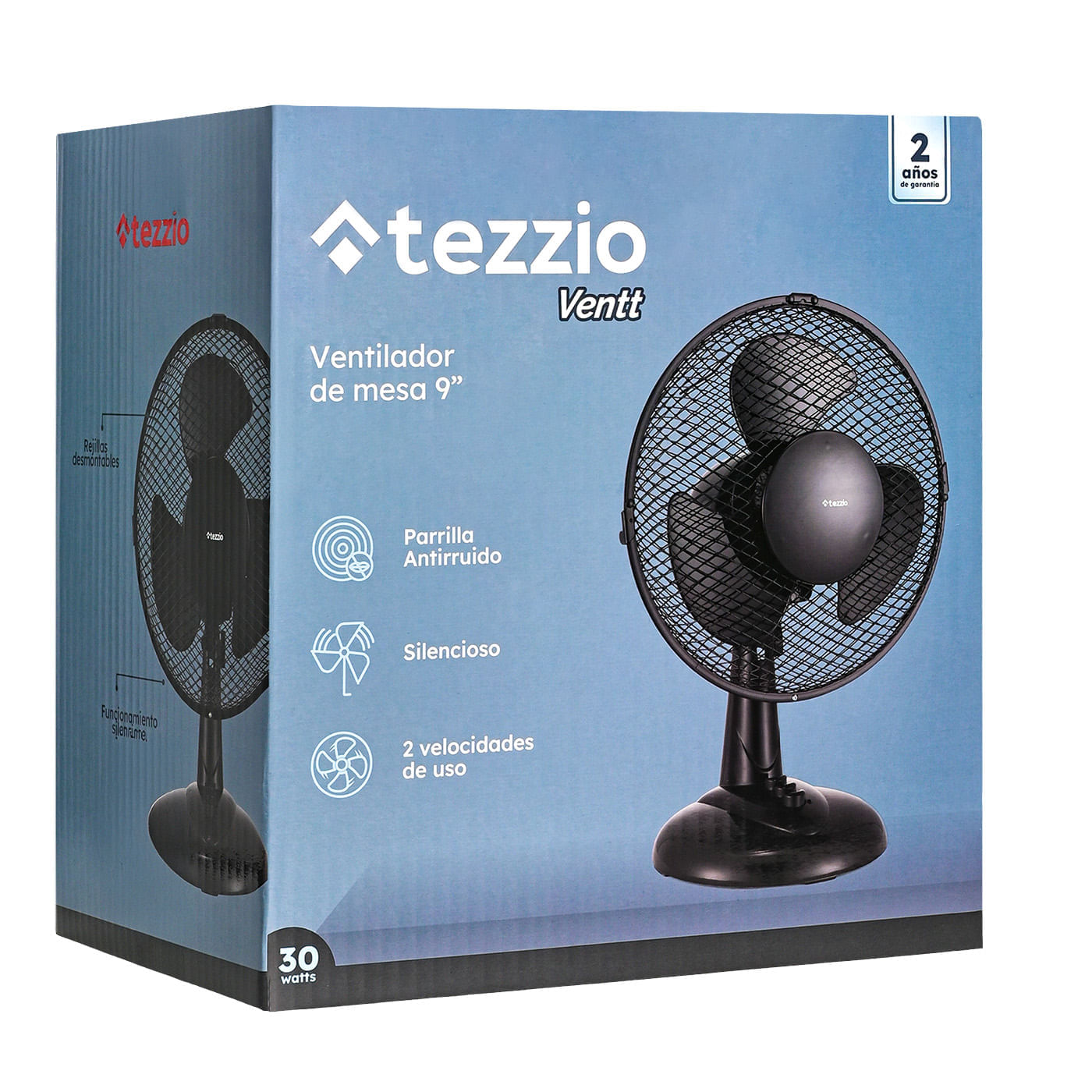 Ventilador de Mesa Tezzio 9” con Oscilación y 3 Velocidades img #4