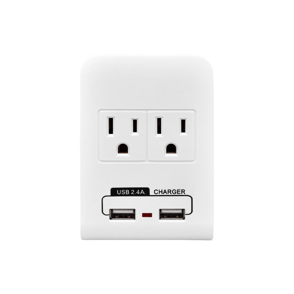 Multitoma Pared Ferrenovo De 2 Salidas y 2 Puertos USB img #2