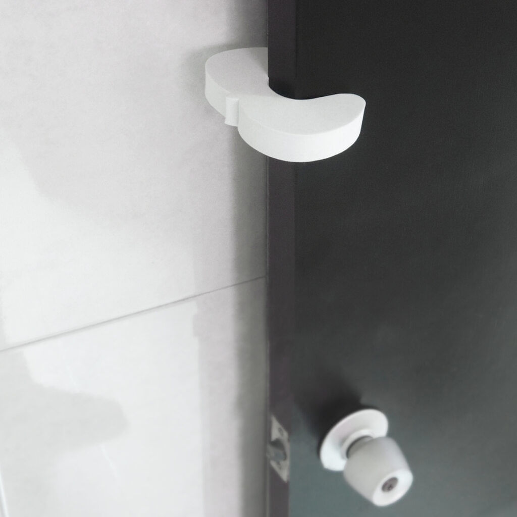 Clip Retenedor para Puertas Blanco Ferrenovo img #3