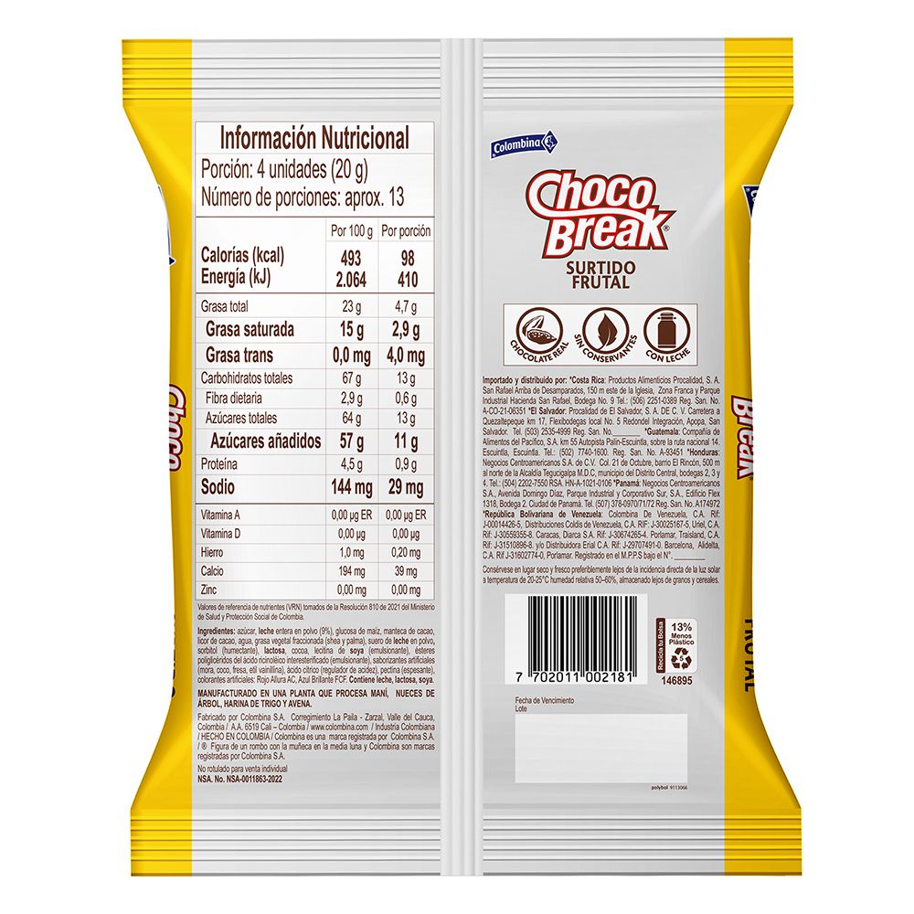 Chocolates CHOCOBREAK rellenos surtidos (250  gr) img #4