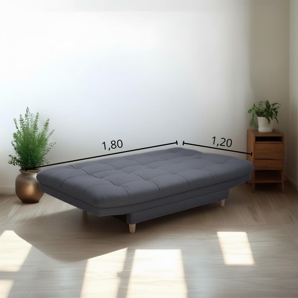 Sofa Cama Click Clack Gris img #4