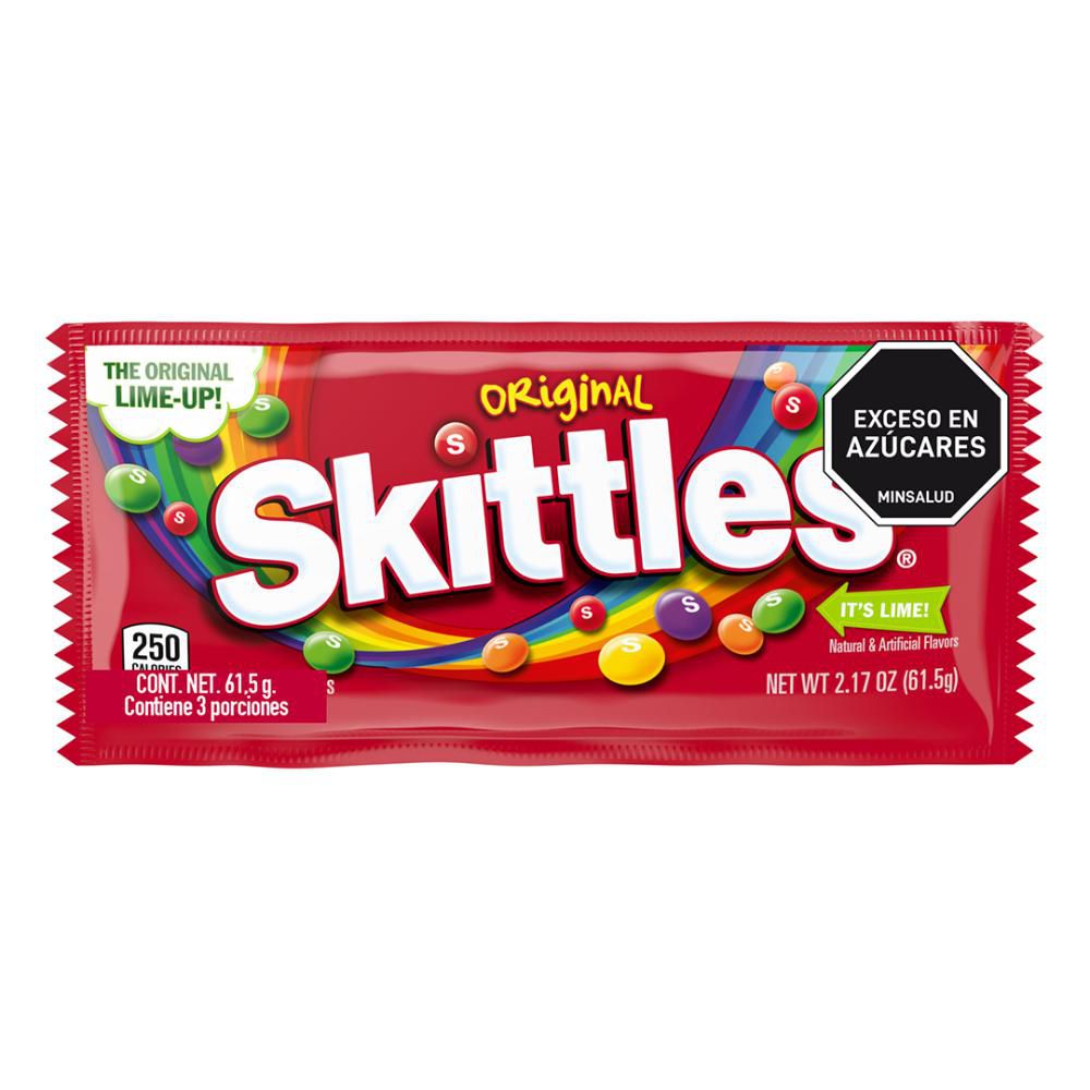 Dulces SKITTLES surtidos (62  gr) img #1